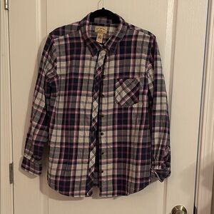 Women’s Plaid Shirt - Pink and Blue flannel